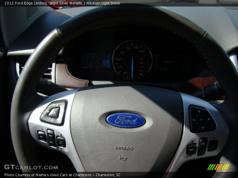 Ingot Silver Metallic / Medium Light Stone 2012 Ford Edge Limited