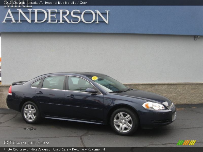 Imperial Blue Metallic / Gray 2012 Chevrolet Impala LT