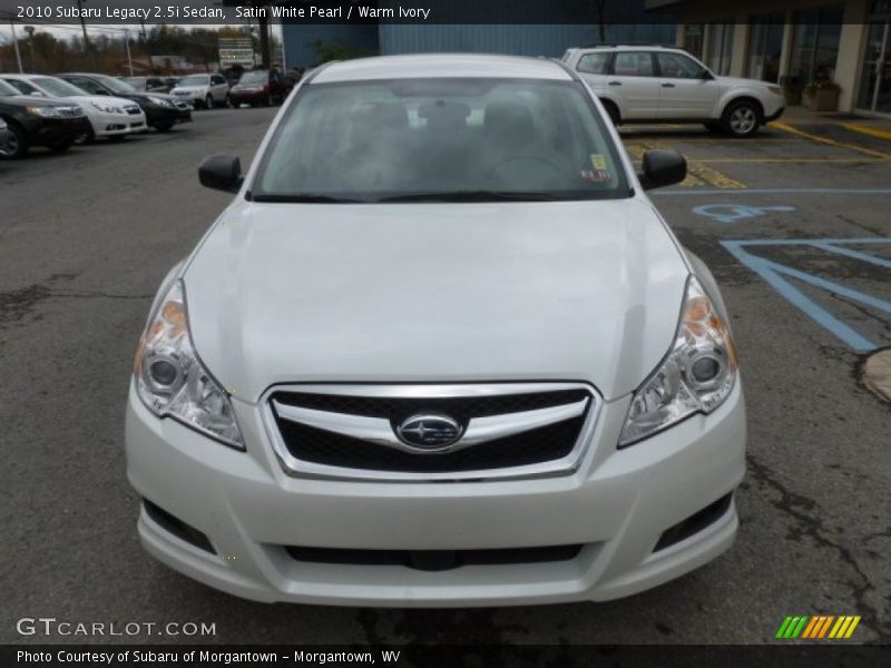 Satin White Pearl / Warm Ivory 2010 Subaru Legacy 2.5i Sedan