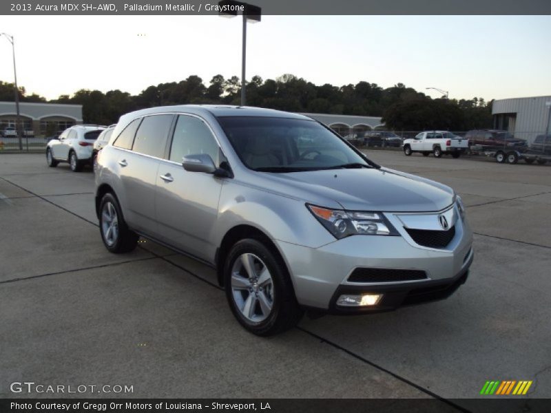 Palladium Metallic / Graystone 2013 Acura MDX SH-AWD