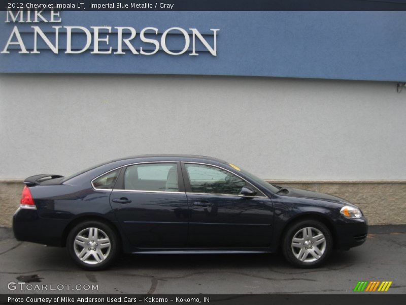 Imperial Blue Metallic / Gray 2012 Chevrolet Impala LT