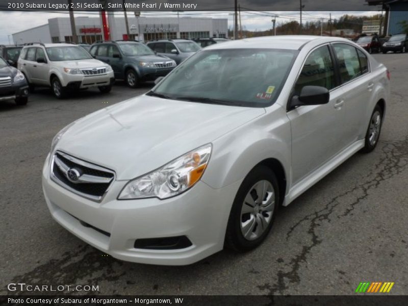 Satin White Pearl / Warm Ivory 2010 Subaru Legacy 2.5i Sedan