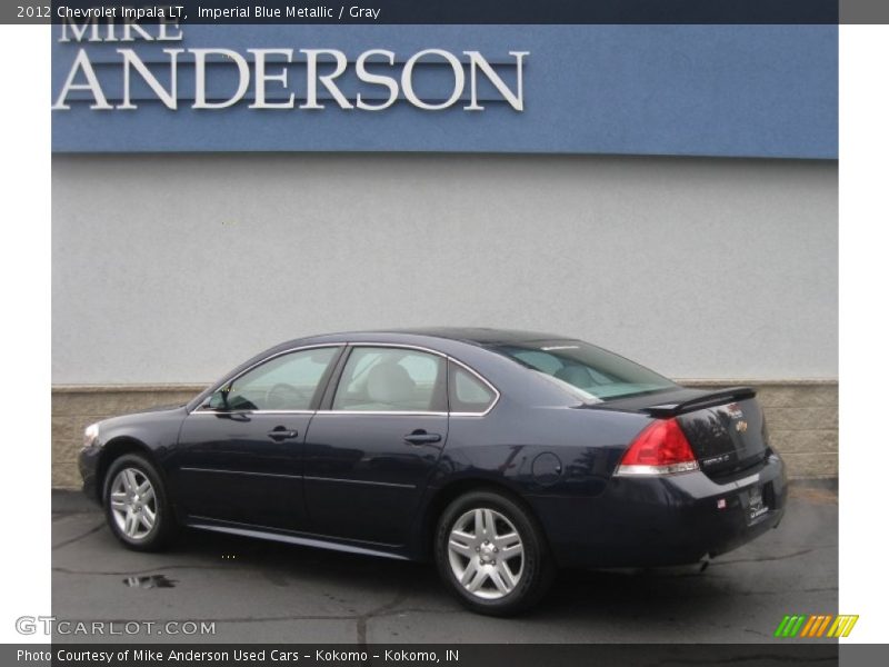 Imperial Blue Metallic / Gray 2012 Chevrolet Impala LT