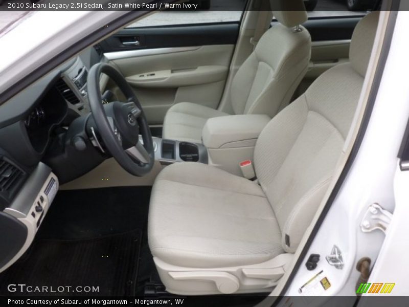 Satin White Pearl / Warm Ivory 2010 Subaru Legacy 2.5i Sedan