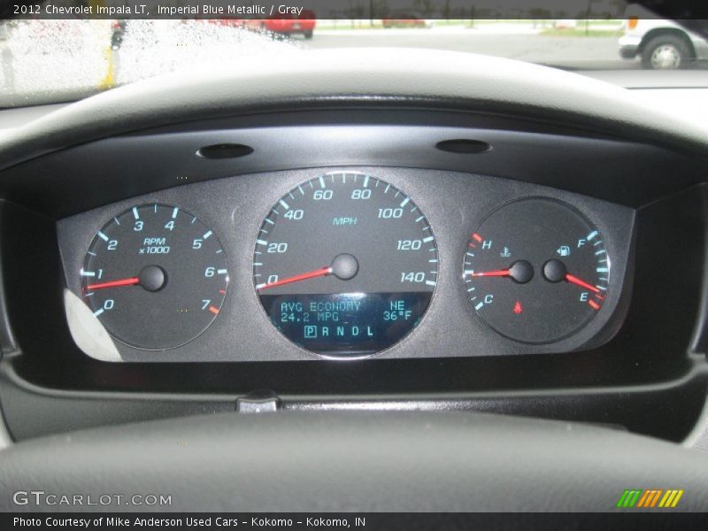 Imperial Blue Metallic / Gray 2012 Chevrolet Impala LT