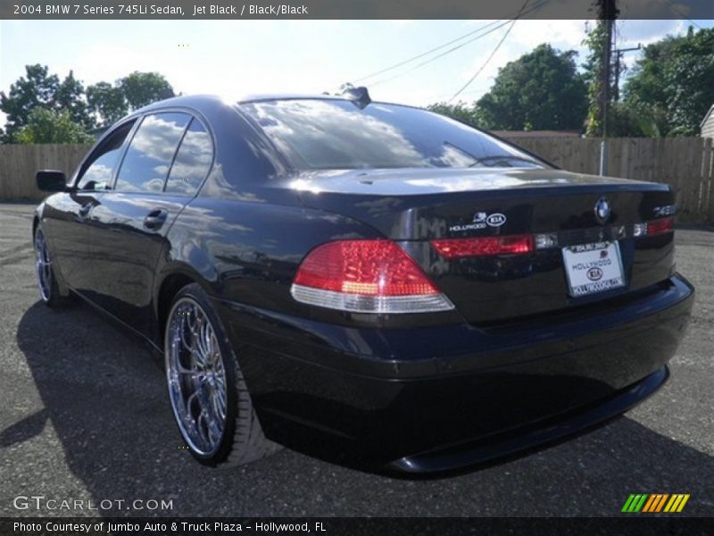 Jet Black / Black/Black 2004 BMW 7 Series 745Li Sedan