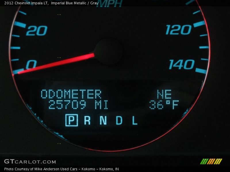 Imperial Blue Metallic / Gray 2012 Chevrolet Impala LT
