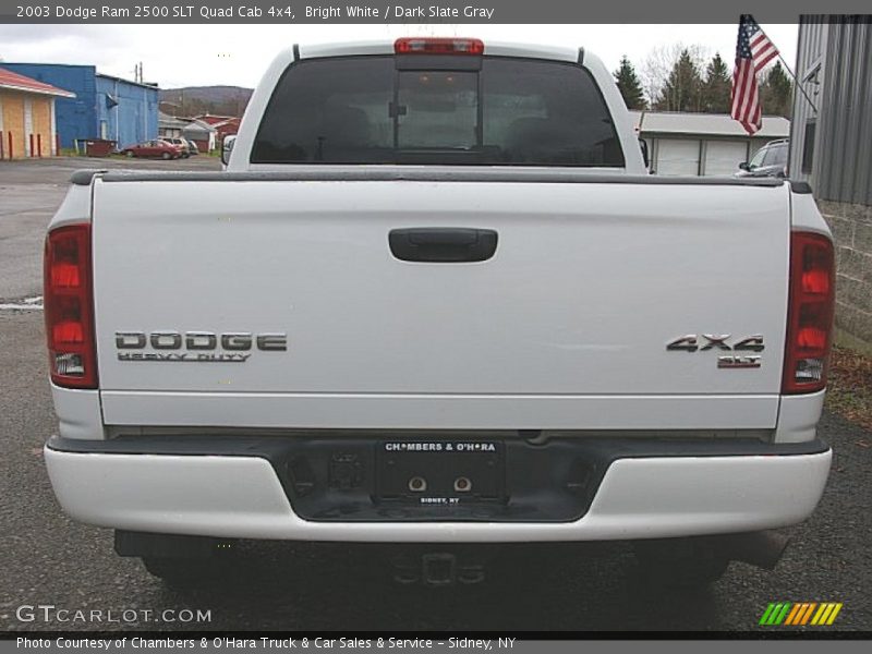 Bright White / Dark Slate Gray 2003 Dodge Ram 2500 SLT Quad Cab 4x4
