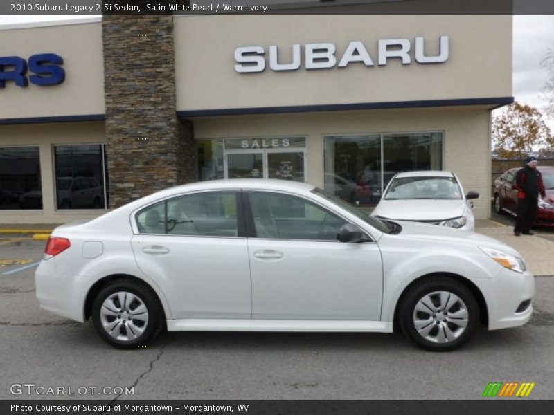 Satin White Pearl / Warm Ivory 2010 Subaru Legacy 2.5i Sedan