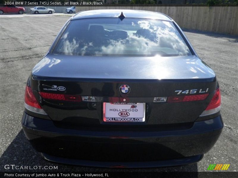 Jet Black / Black/Black 2004 BMW 7 Series 745Li Sedan