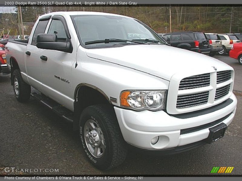 Bright White / Dark Slate Gray 2003 Dodge Ram 2500 SLT Quad Cab 4x4