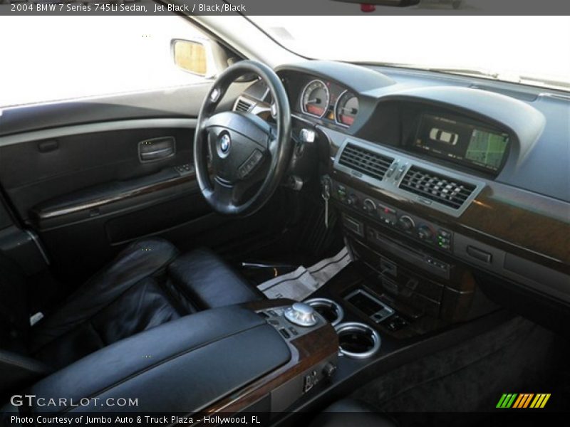 Jet Black / Black/Black 2004 BMW 7 Series 745Li Sedan