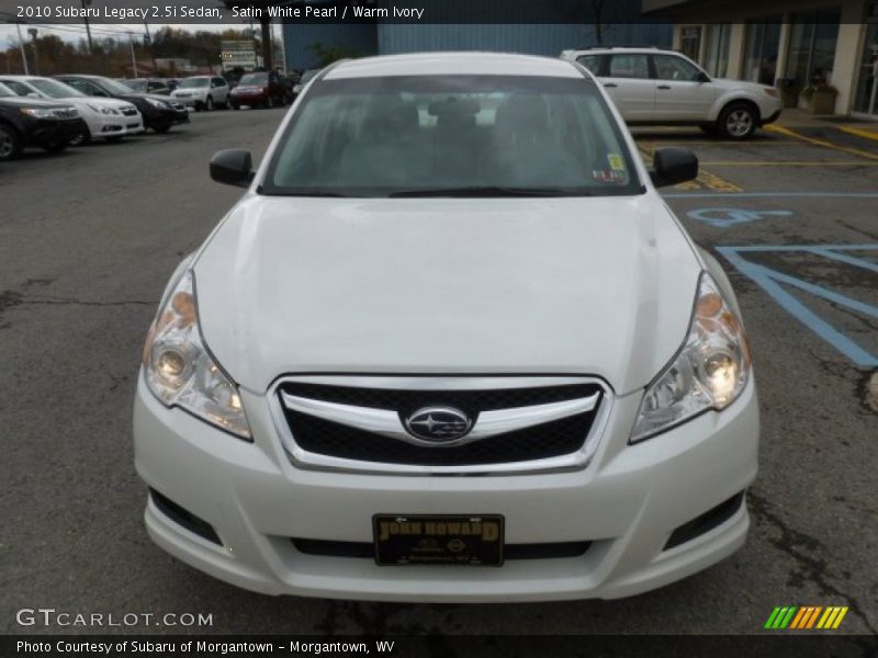 Satin White Pearl / Warm Ivory 2010 Subaru Legacy 2.5i Sedan