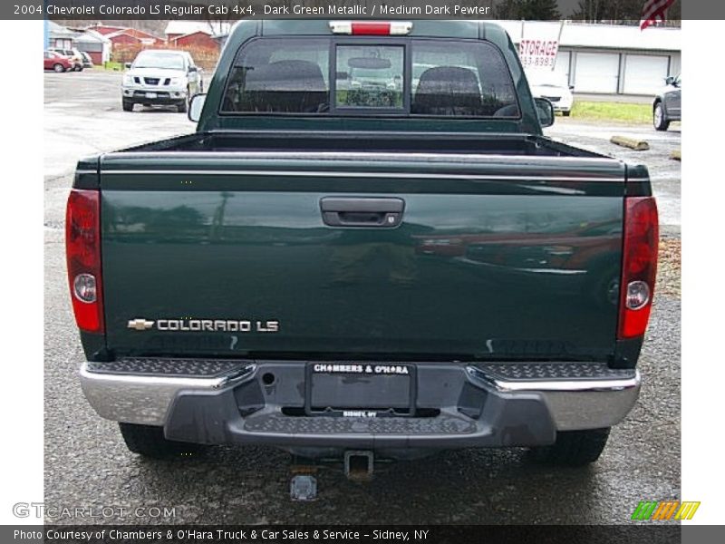 Dark Green Metallic / Medium Dark Pewter 2004 Chevrolet Colorado LS Regular Cab 4x4