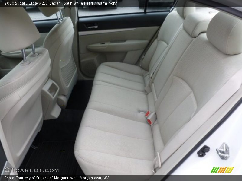 Satin White Pearl / Warm Ivory 2010 Subaru Legacy 2.5i Sedan