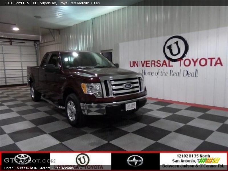 Royal Red Metallic / Tan 2010 Ford F150 XLT SuperCab