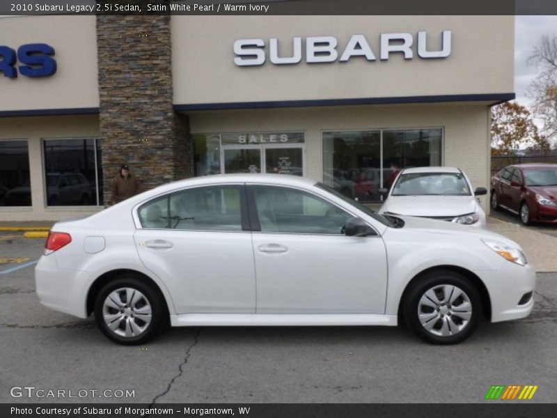 Satin White Pearl / Warm Ivory 2010 Subaru Legacy 2.5i Sedan