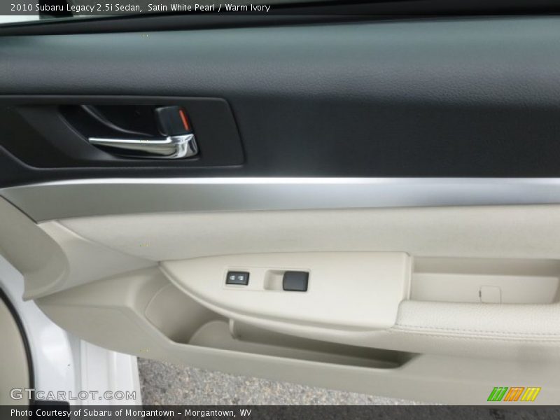 Satin White Pearl / Warm Ivory 2010 Subaru Legacy 2.5i Sedan