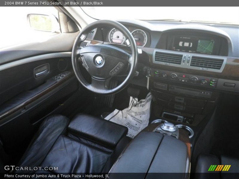 Jet Black / Black/Black 2004 BMW 7 Series 745Li Sedan