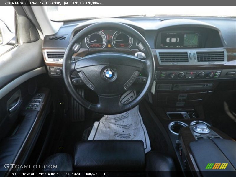 Jet Black / Black/Black 2004 BMW 7 Series 745Li Sedan