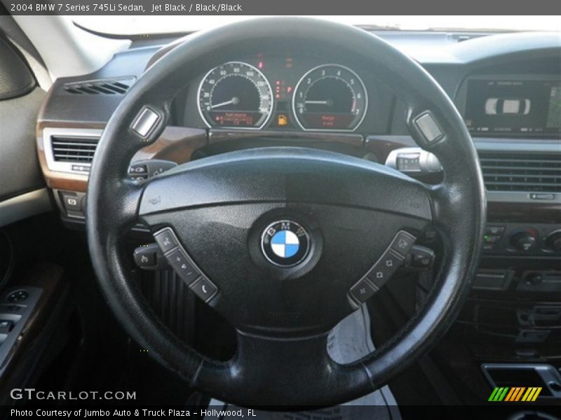 Jet Black / Black/Black 2004 BMW 7 Series 745Li Sedan