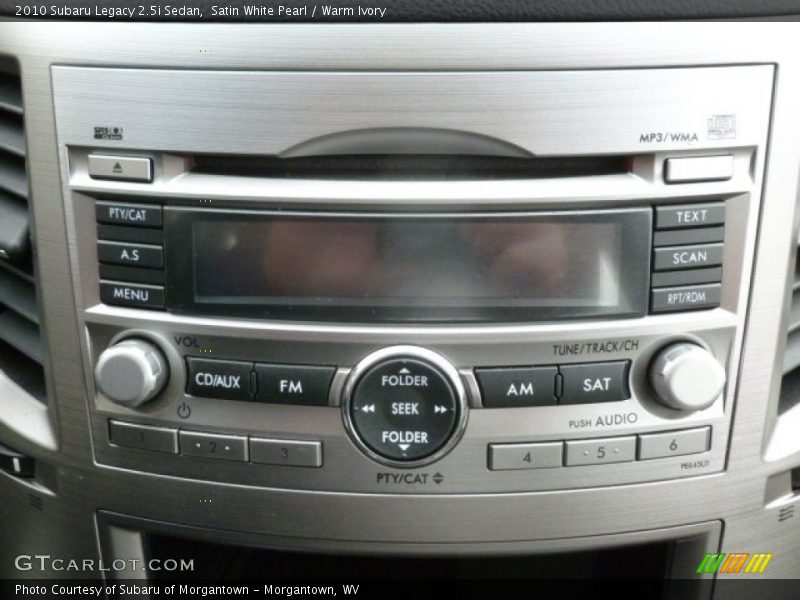 Satin White Pearl / Warm Ivory 2010 Subaru Legacy 2.5i Sedan