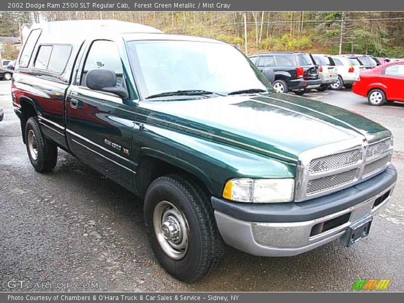 Forest Green Metallic / Mist Gray 2002 Dodge Ram 2500 SLT Regular Cab