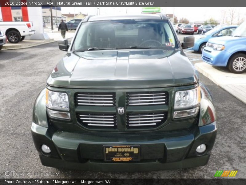 Natural Green Pearl / Dark Slate Gray/Light Slate Gray 2010 Dodge Nitro SXT 4x4
