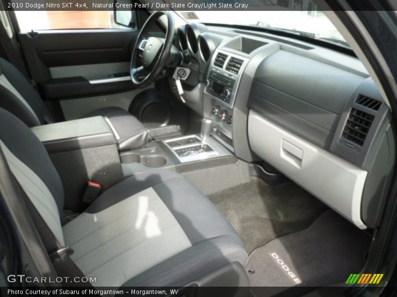 Natural Green Pearl / Dark Slate Gray/Light Slate Gray 2010 Dodge Nitro SXT 4x4