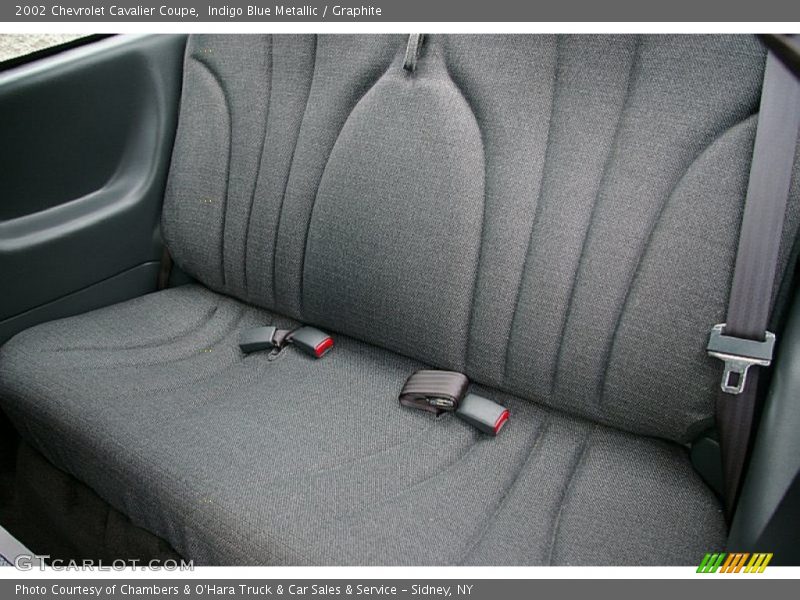 Indigo Blue Metallic / Graphite 2002 Chevrolet Cavalier Coupe