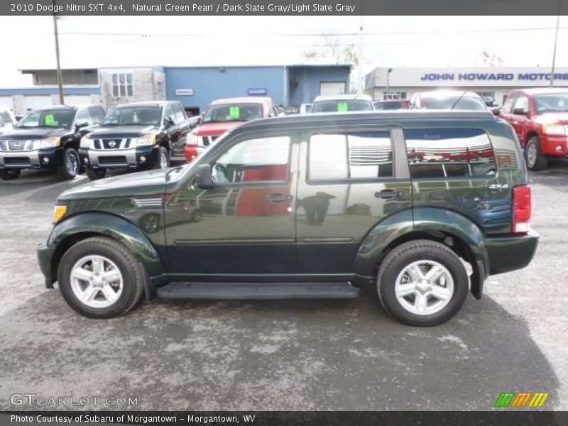 Natural Green Pearl / Dark Slate Gray/Light Slate Gray 2010 Dodge Nitro SXT 4x4