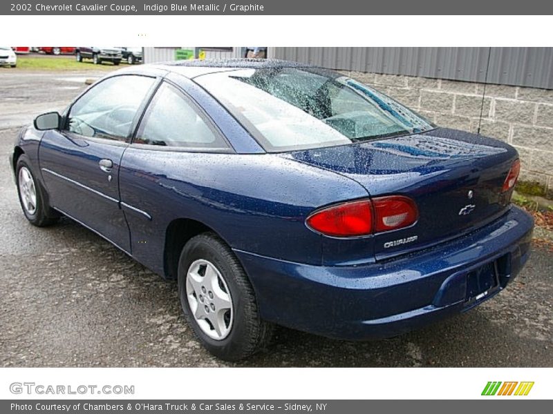 Indigo Blue Metallic / Graphite 2002 Chevrolet Cavalier Coupe