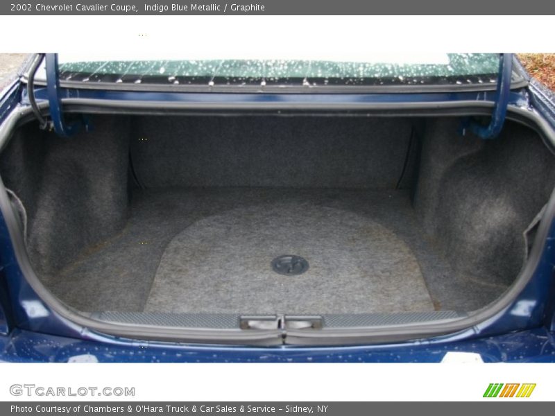 Indigo Blue Metallic / Graphite 2002 Chevrolet Cavalier Coupe