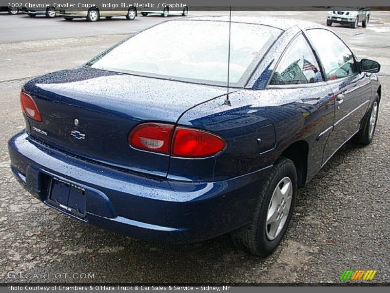 Indigo Blue Metallic / Graphite 2002 Chevrolet Cavalier Coupe