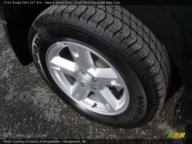 Natural Green Pearl / Dark Slate Gray/Light Slate Gray 2010 Dodge Nitro SXT 4x4