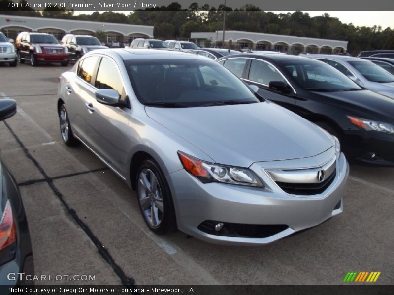 Silver Moon / Ebony 2013 Acura ILX 2.0L Premium