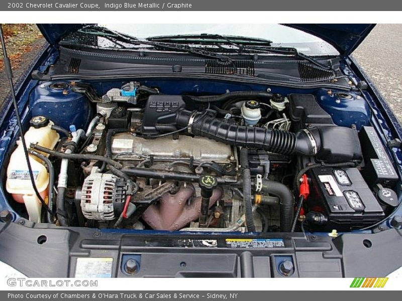 Indigo Blue Metallic / Graphite 2002 Chevrolet Cavalier Coupe