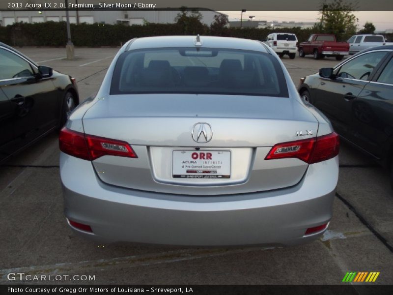 Silver Moon / Ebony 2013 Acura ILX 2.0L Premium