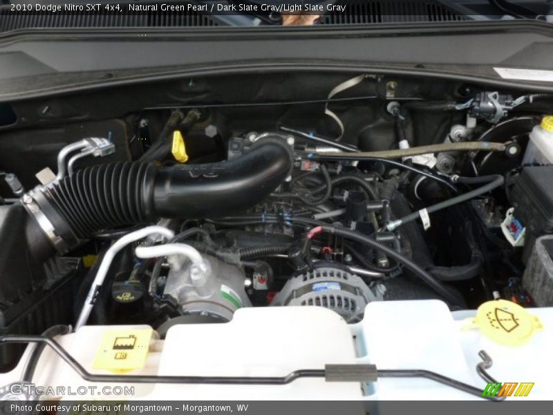 Natural Green Pearl / Dark Slate Gray/Light Slate Gray 2010 Dodge Nitro SXT 4x4
