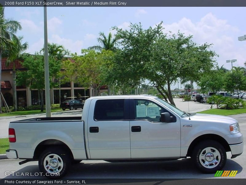 Silver Metallic / Medium Flint Grey 2008 Ford F150 XLT SuperCrew