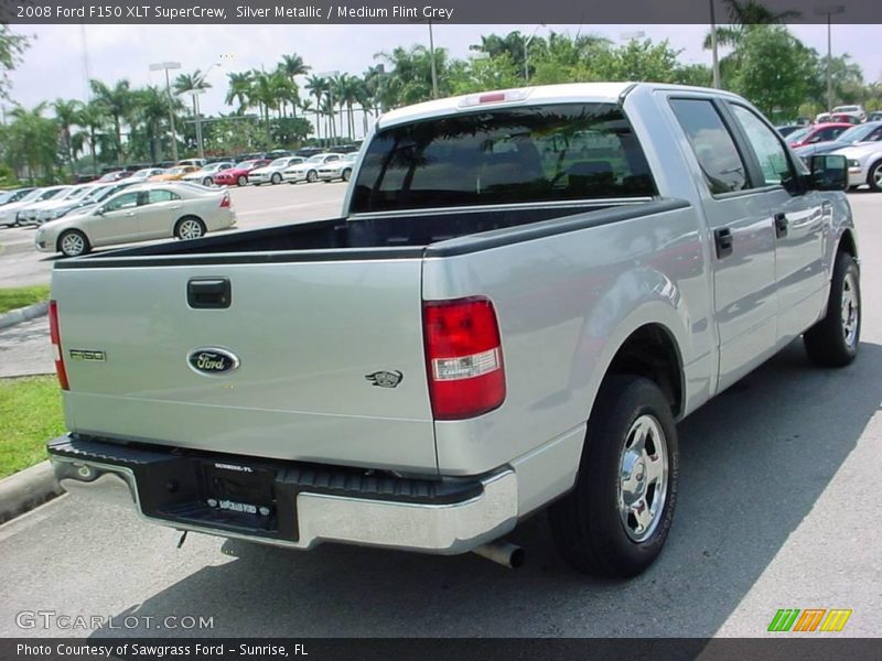Silver Metallic / Medium Flint Grey 2008 Ford F150 XLT SuperCrew