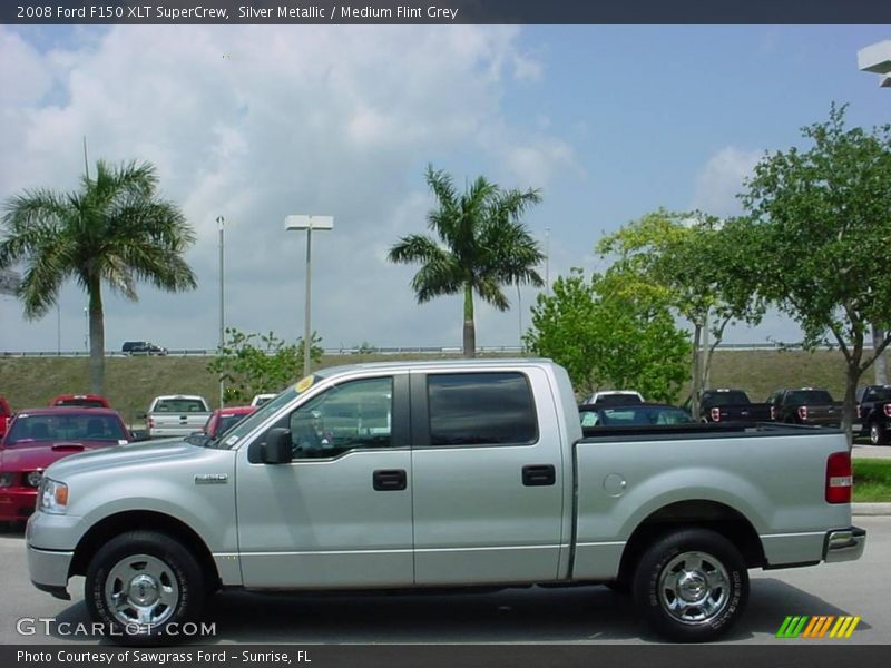 Silver Metallic / Medium Flint Grey 2008 Ford F150 XLT SuperCrew