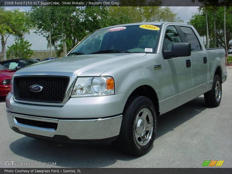 Silver Metallic / Medium Flint Grey 2008 Ford F150 XLT SuperCrew