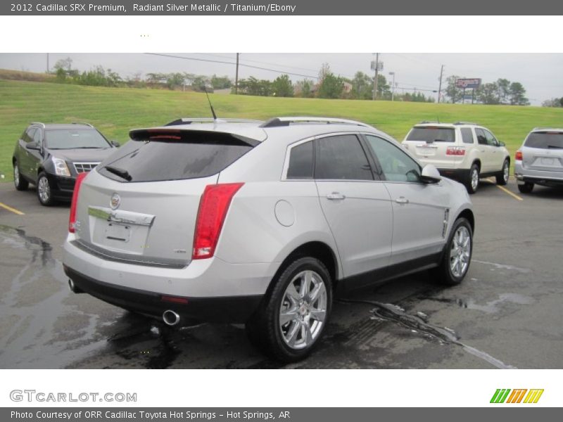 Radiant Silver Metallic / Titanium/Ebony 2012 Cadillac SRX Premium