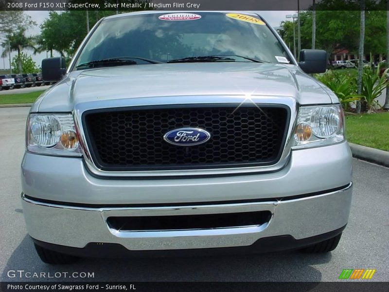 Silver Metallic / Medium Flint Grey 2008 Ford F150 XLT SuperCrew