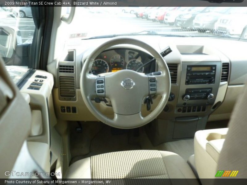 Blizzard White / Almond 2009 Nissan Titan SE Crew Cab 4x4