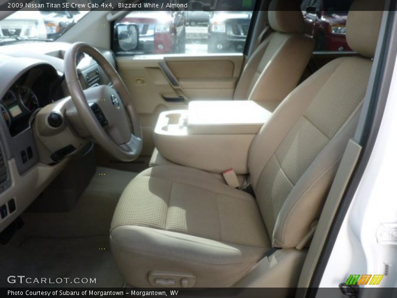 Blizzard White / Almond 2009 Nissan Titan SE Crew Cab 4x4