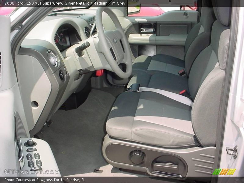 Silver Metallic / Medium Flint Grey 2008 Ford F150 XLT SuperCrew