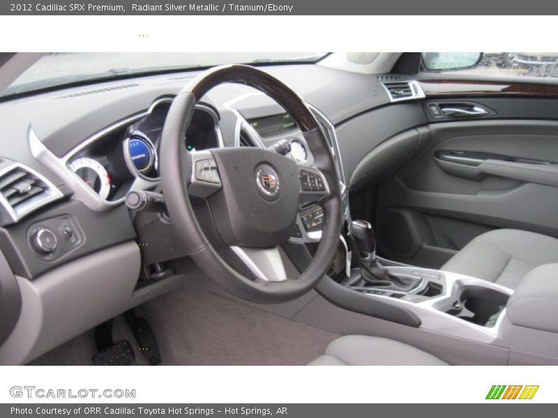 Radiant Silver Metallic / Titanium/Ebony 2012 Cadillac SRX Premium