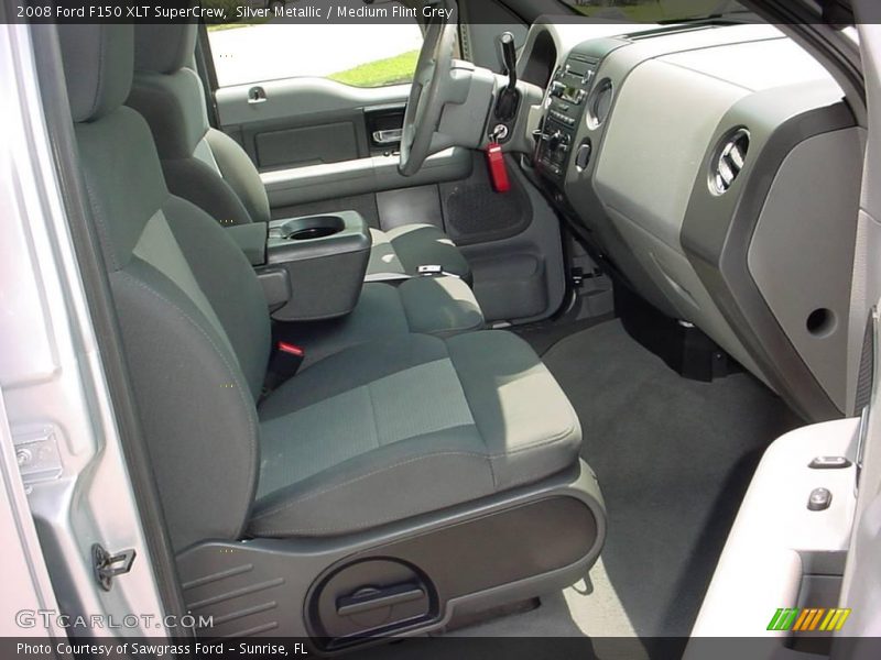 Silver Metallic / Medium Flint Grey 2008 Ford F150 XLT SuperCrew
